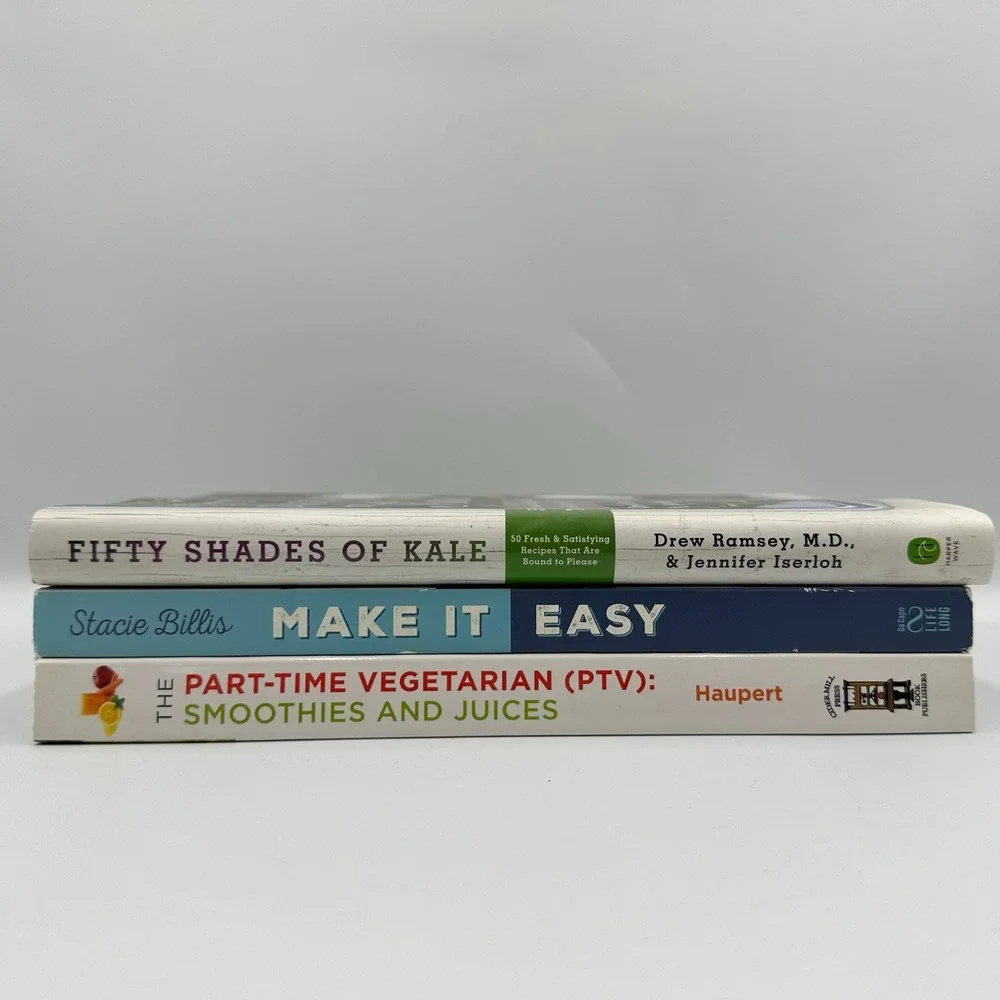 Healthy Cooking‎ Lot 3 Fifty Shades Kale Make It Easy Smoothies Hardcover PB